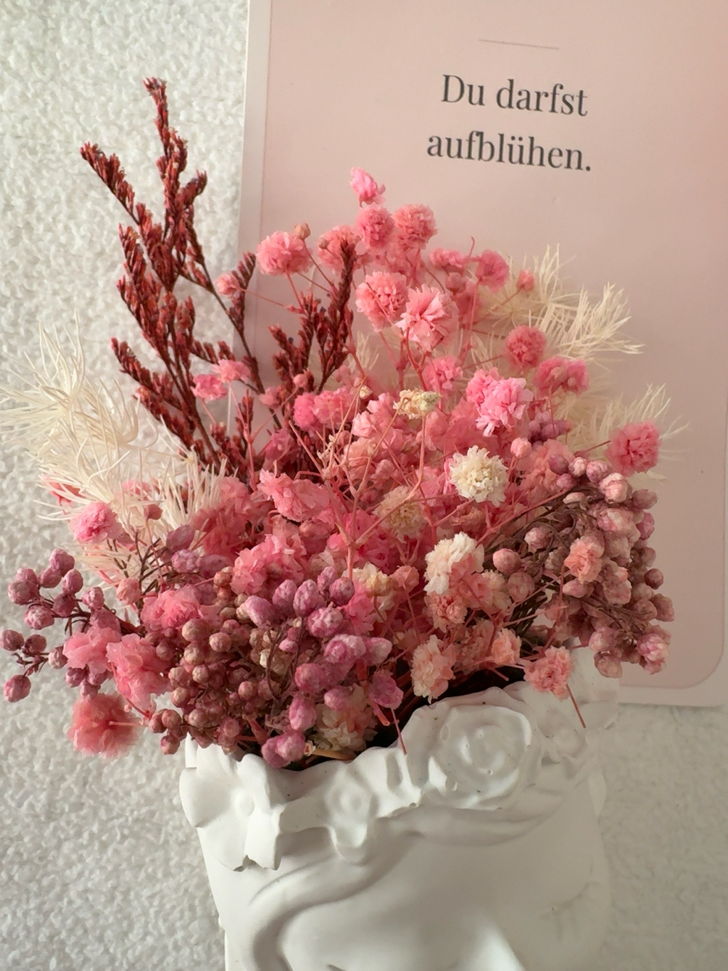 Du darfst aufblühen 🤍 – handgemachtes Geschenkset für einen Herzensmenschen