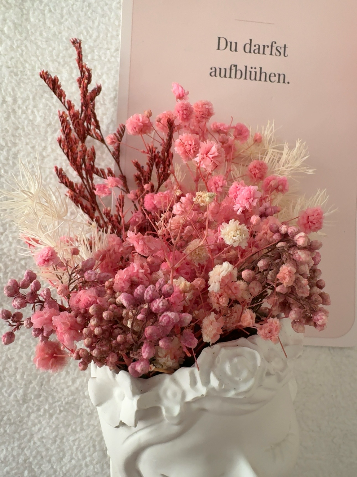 Du darfst aufblühen 🤍 – handgemachtes Geschenkset für einen Herzensmenschen