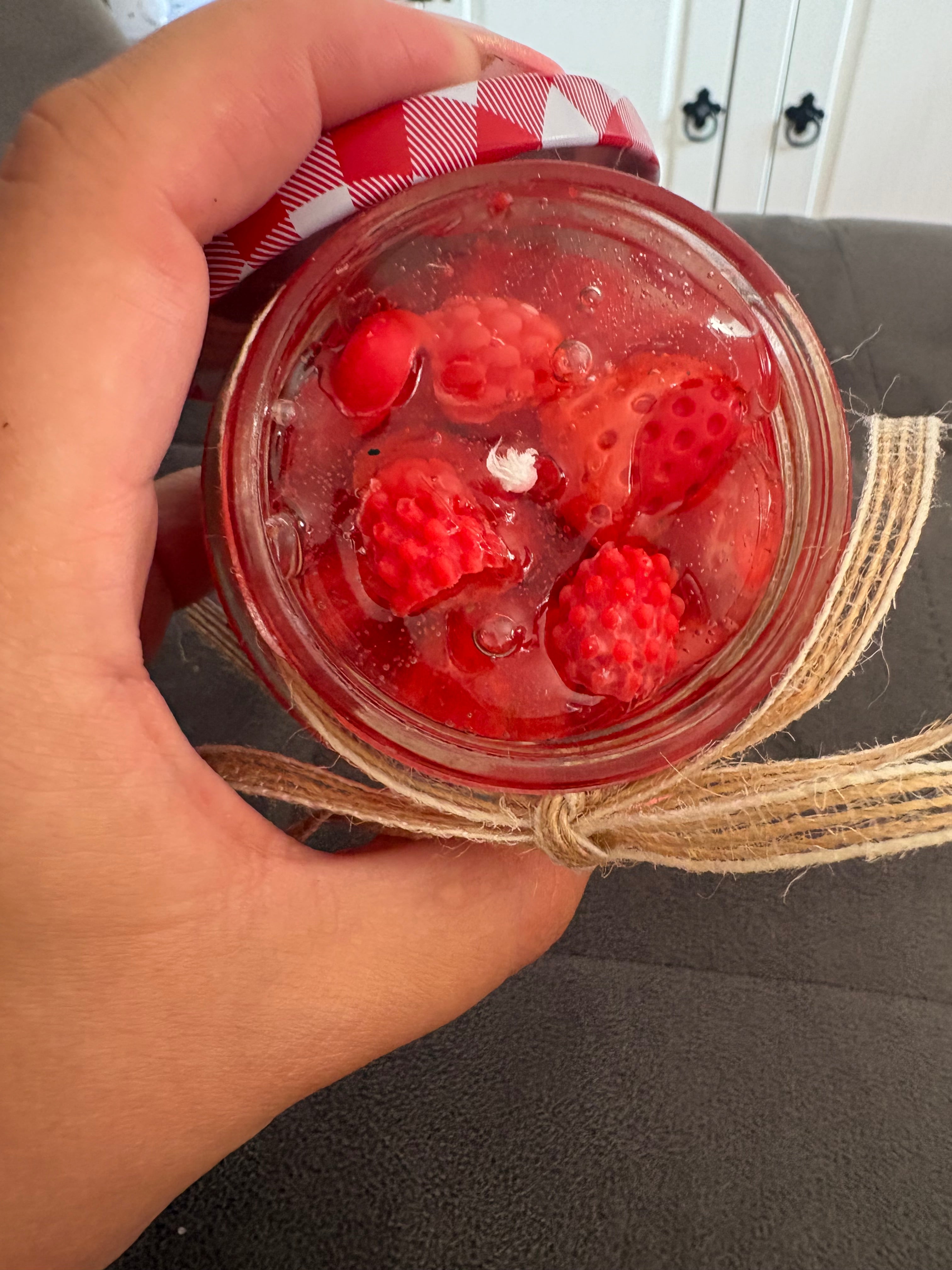 🍓 Strawberry Jam Kerze