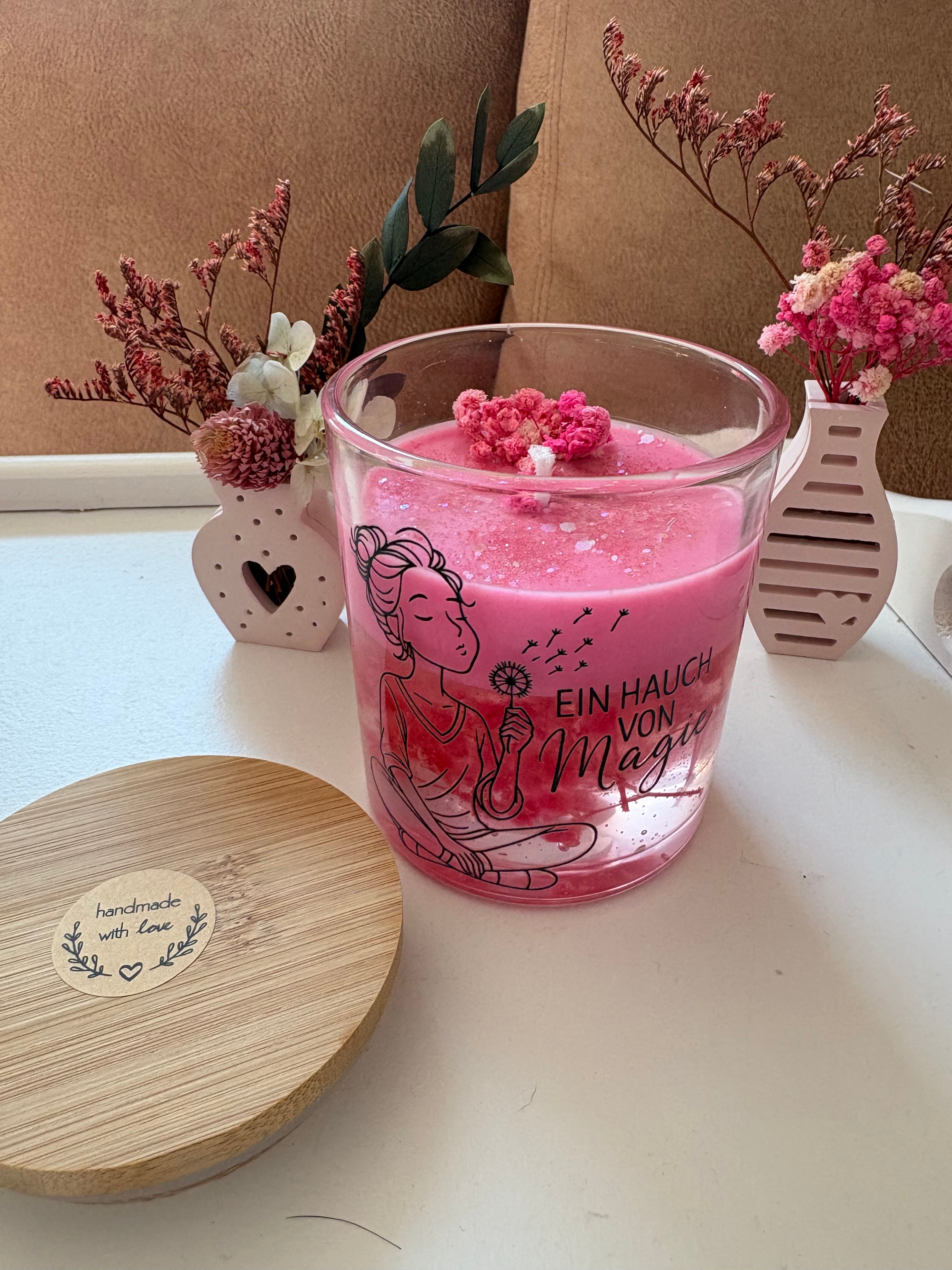 🌸 Ein Hauch von Glück – Duftkerze
