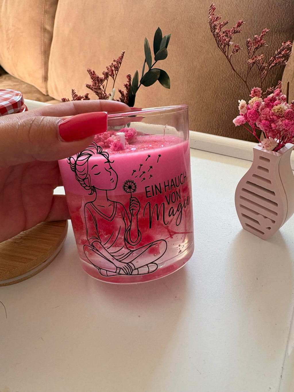 🌸 Ein Hauch von Glück – Duftkerze