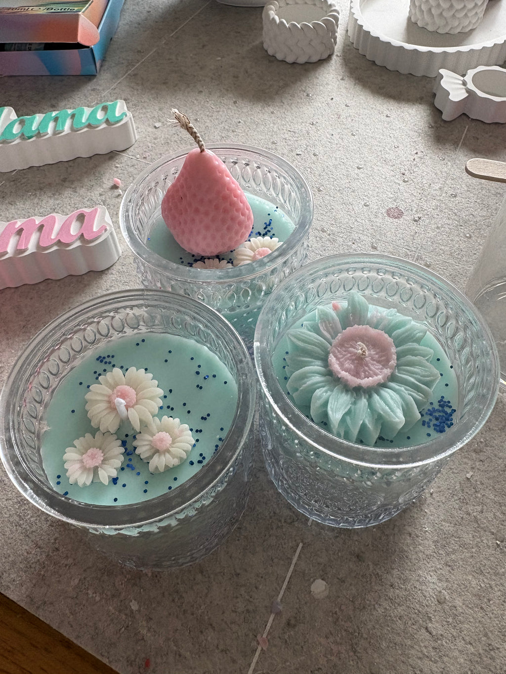 Pastel Bloom Kerzenset ✨