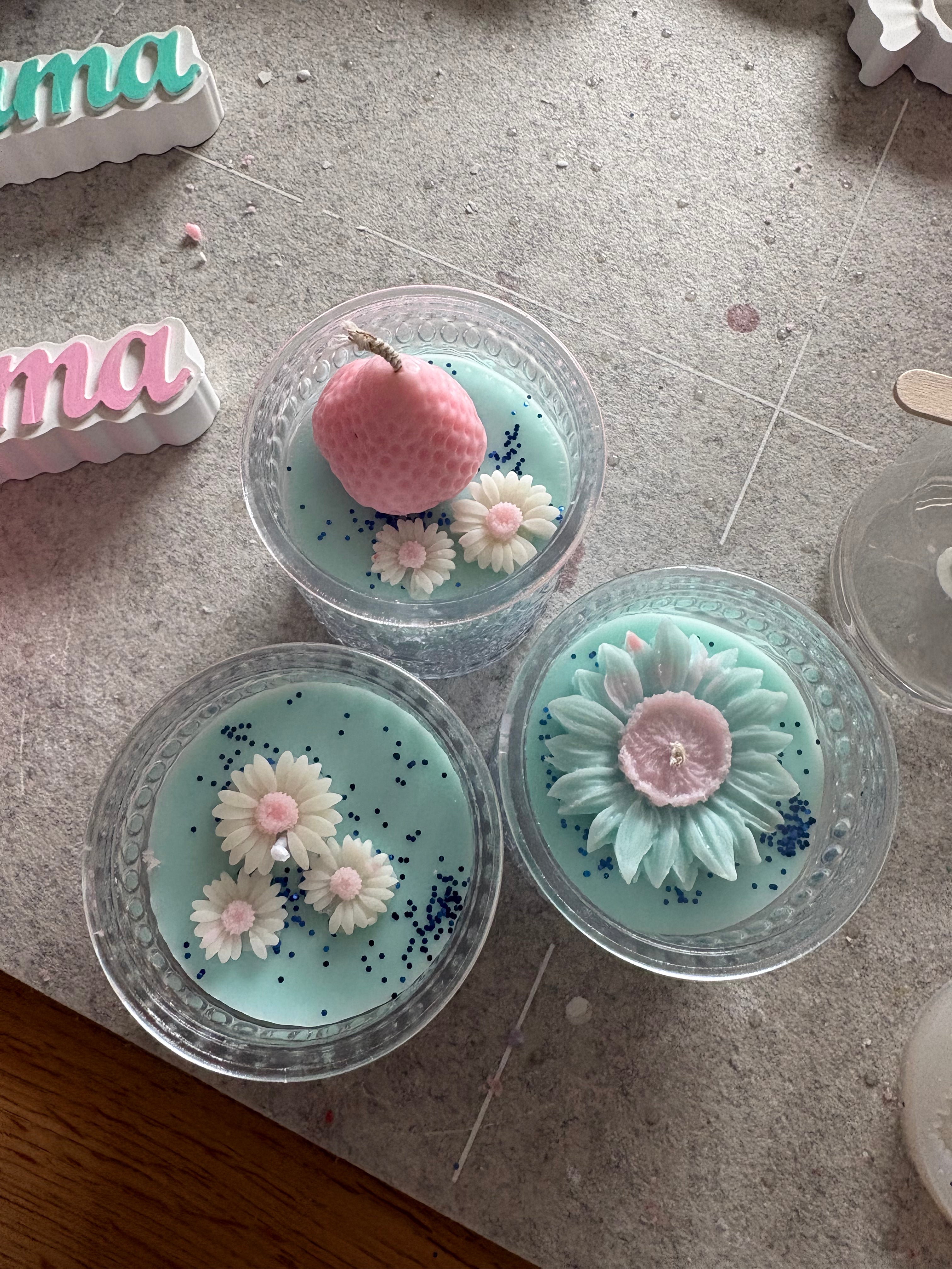 Pastel Bloom Kerzenset ✨